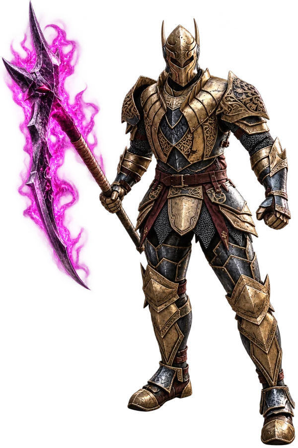 Knight Online esintili Myko Online Warrior konsept çizimi